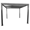 Coperture Per Esterno E Accessori- Pergola bioclimatica riviera "solanum plus" in alluminio antracite 300x300x240 cm