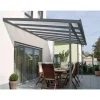 Clearance Pergola da esterno in alluminio colore antracite con copertura in policarbonato, 5x3 metri Coperture Per Esterno E Accessori