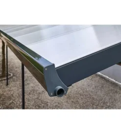 Clearance Pergola da esterno in alluminio colore antracite con copertura in policarbonato, 5x3 metri Coperture Per Esterno E Accessori