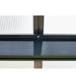 Clearance Pergola da esterno in alluminio colore antracite con copertura in policarbonato, 5x3 metri Coperture Per Esterno E Accessori