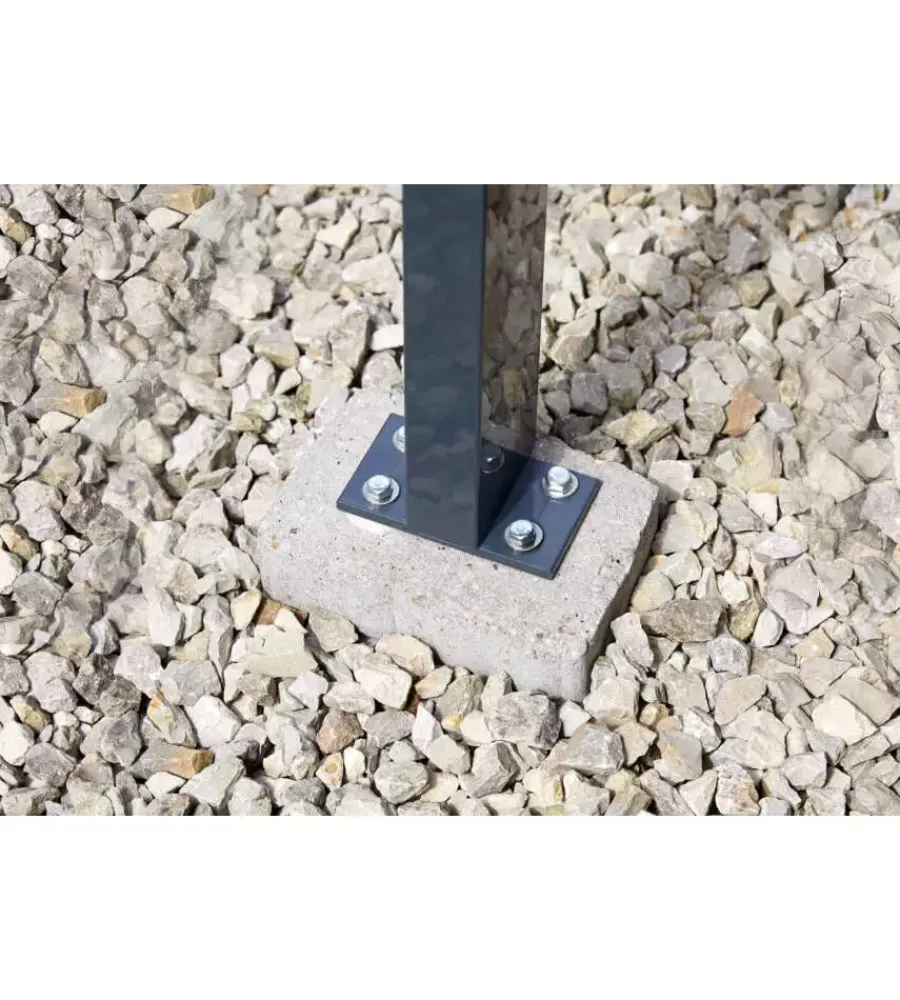 Coperture Per Esterno E Accessori|Pergola da esterno in alluminio colore antracite con copertura in policarbonato, 3x3 metri