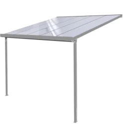 Best Pergola da esterno "patio" in alluminio antracite e policarbonato opale, 3x3 metri Coperture Per Esterno E Accessori