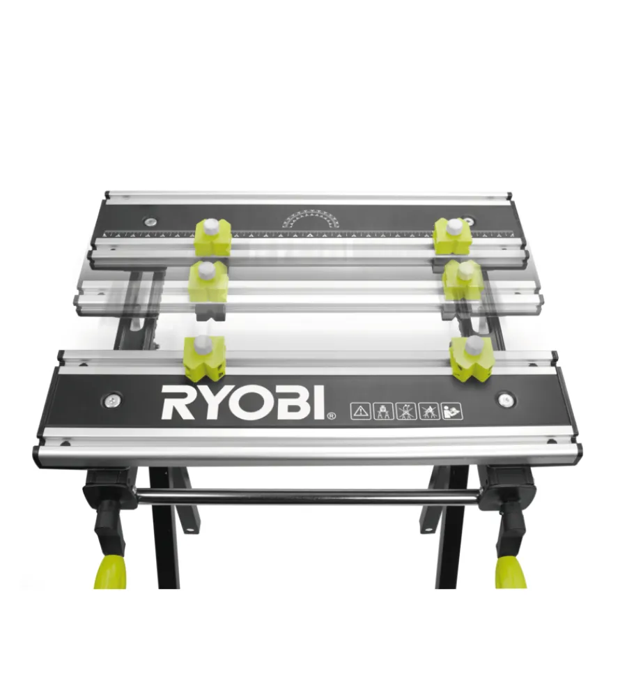 Ryobi Officina E Garage|Piano da lavoro in metallo pieghevole e regolabile rwb03 -