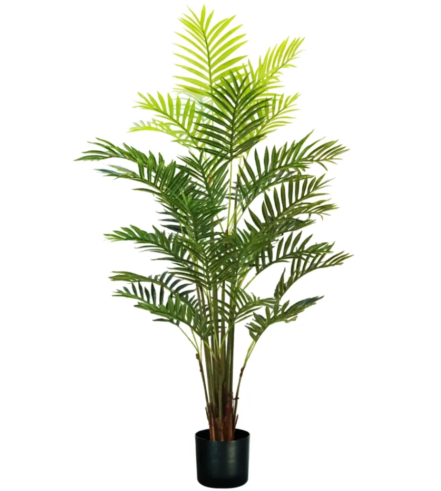 Fiori Artificiali- Pianta di palma areca in polietilene con 33 foglie, 160 cm
