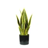 Fiori Artificiali|Pianta di sansevieria in polietilene con 12 foglie, 45 cm