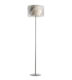 Online Piantana 1 luce "piume" grigio e27 Illuminazione Per Interno