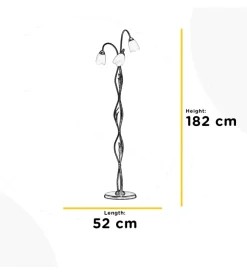 Illuminazione Per Interno-Onli Piantana 3 luci 