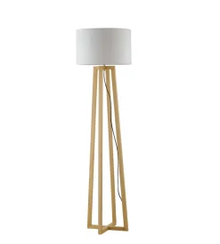 Hot Piantana "berry" in legno naturale 165x35 cm, max 60w Illuminazione Per Interno