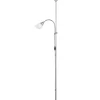 Illuminazione Per Interno|Piantana con braccio per lettura colore bianco, 180 cm