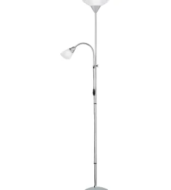 Illuminazione Per Interno|Piantana con braccio per lettura colore bianco, 180 cm