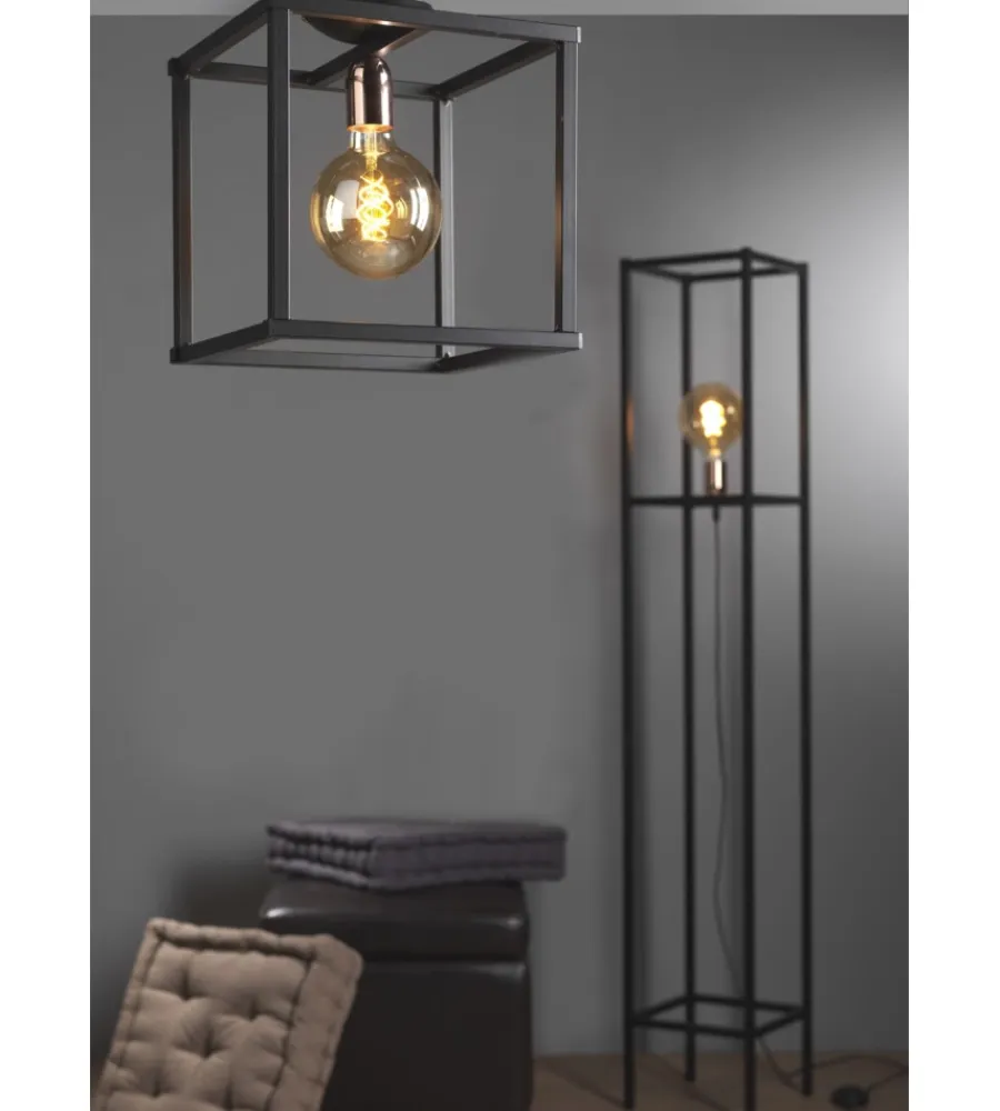 Illuminazione Per Interno-Onli Piantana "floki" in metallo nero, e27