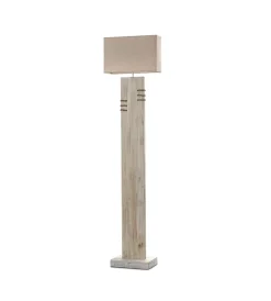 Sale Piantana "gea" legno e corda, e27 Illuminazione Per Interno