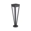 Illuminazione Per Esterno- Piantana led solare da esterno vtac nero a cono con telecomando 3000k