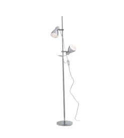 Best Piantana "lemonde" metallo cromato con paralumi orientabili, 40w Illuminazione Per Interno