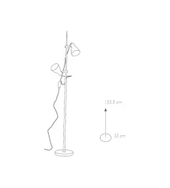 Best Piantana "lemonde" metallo cromato con paralumi orientabili, 40w Illuminazione Per Interno
