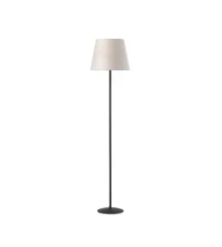 Illuminazione Per Interno-Onli Piantana "loris" nero con paralume color sabbia, e27