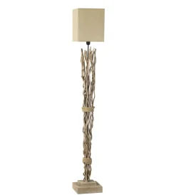Illuminazione Per Interno-Onli Piantana "marica" legno e tessuto, e27