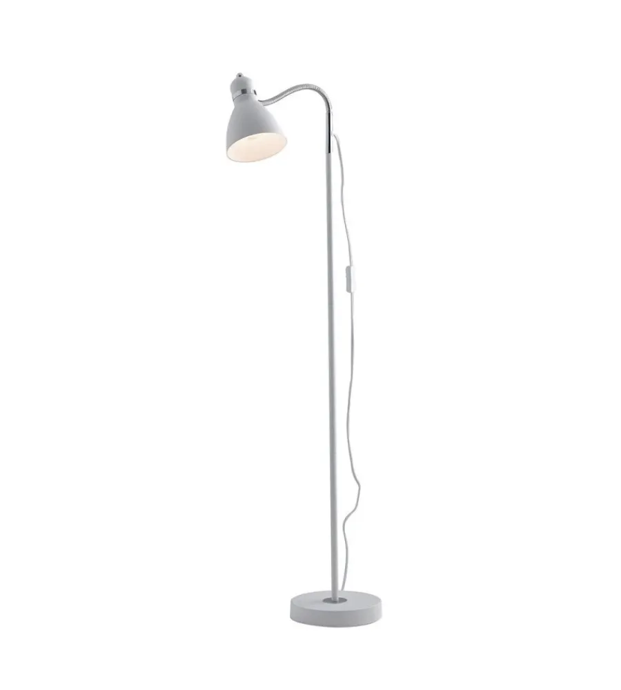 Illuminazione Per Interno- Piantana moderna "people" in metallo bianco 1xe27 40w