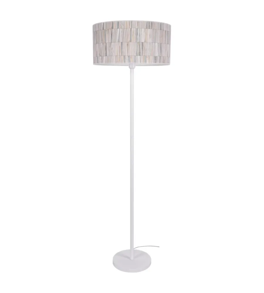 Discount Piantana "lunita" 1 luce tessuto, e27 Illuminazione Per Interno
