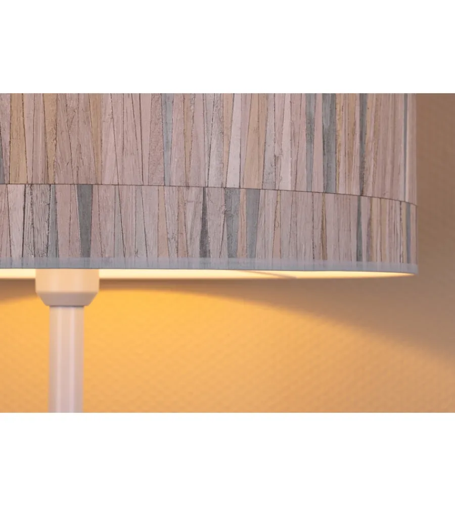 Discount Piantana "lunita" 1 luce tessuto, e27 Illuminazione Per Interno