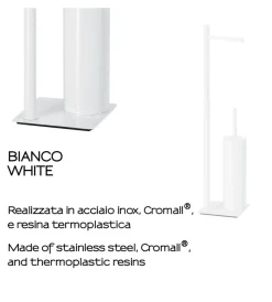 Online Piantana portarotolo e scopino wc gedy 