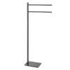 Accessori Bagno|Piantana portasalviette gedy "trilly" in acciaio inox gun metal