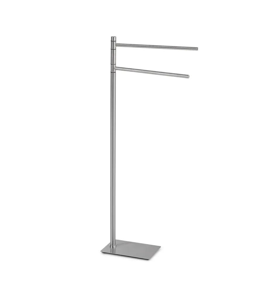 Accessori Bagno- Piantana portasalviette gedy "trilly" in acciaio inox spazzolato