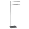 Accessori Bagno|Piantana portasalviette gedy "trilly" in acciaio inox grigio