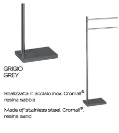 Accessori Bagno|Piantana portasalviette gedy 