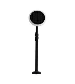 Illuminazione Per Esterno- Piantana solare led da esterno nero 4000k, 3w