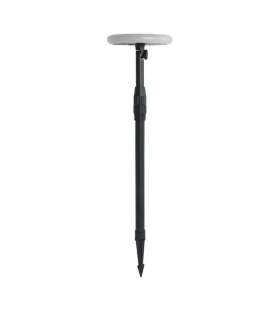Illuminazione Per Esterno- Piantana solare led da esterno nero 4000k, 3w