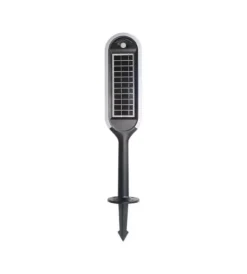 Illuminazione Per Esterno- Piantana solare led da giardino bianca e nera 3000k, 5w
