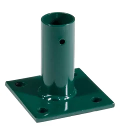 Reti, Recizioni E Cancelli Per Giardino|Piastra di fissaggio per palo in metallo verde 3,4 cm