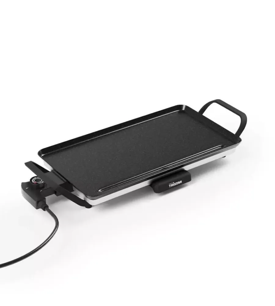 Discount Piastra elettrica tristar nero con griglia 45x26 cm Barbecue
