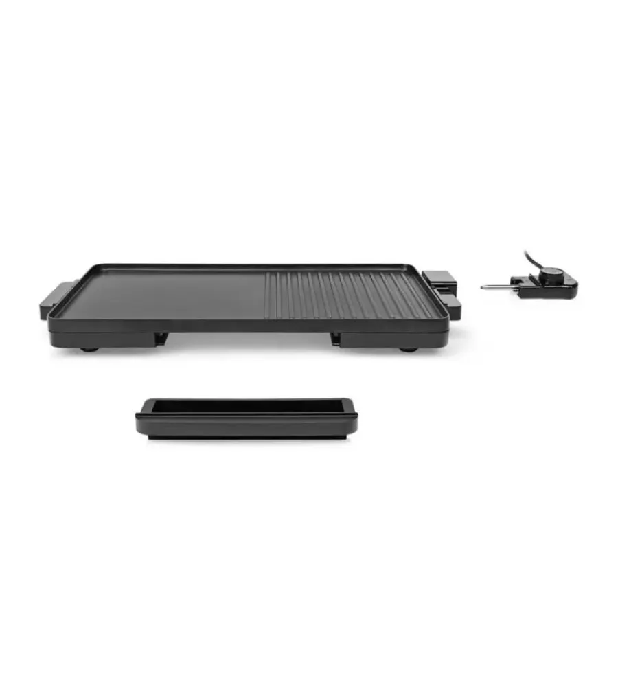 Barbecue|Piastra grill elettrica tristar "bp-2750" con griglia 49x27 cm