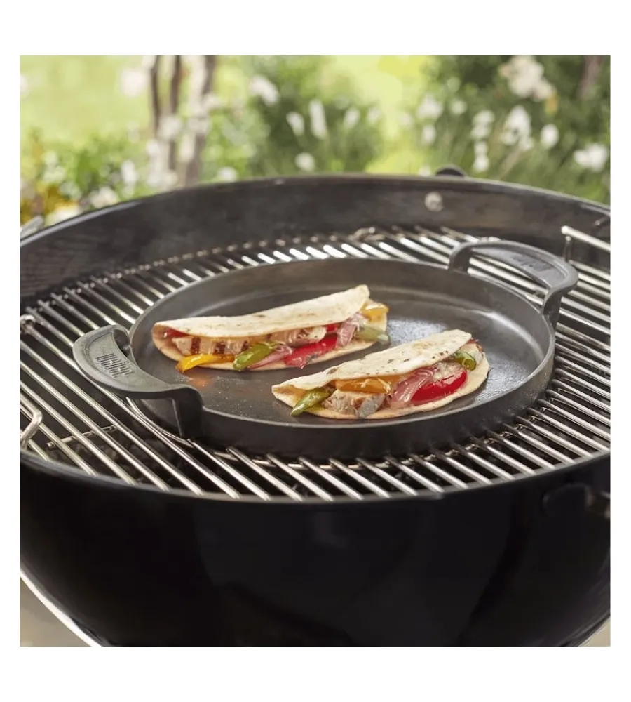 Outlet Piastra in ghisa per barbecue "gourmet bbq system" 30,5x38,5x5,1 cm Barbecue