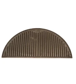 Kamado Bono Barbecue|Piastra liscia a mezzaluna per barbecue "limited" in ghisa 60x31x5 cm