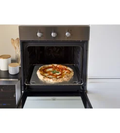 Forni Pizza-Gimetal Piastra per pizza in acciaio inox 4mm, 40x35 cm