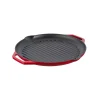 Outlet Piastra rigata kamado bono in ghisa smaltata rossa con manici 34 cm Barbecue
