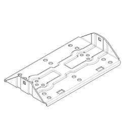 Clearance Piastra supporto braccetti nera per n50050 n50100 per barre silenzio  n99947 Portaggio