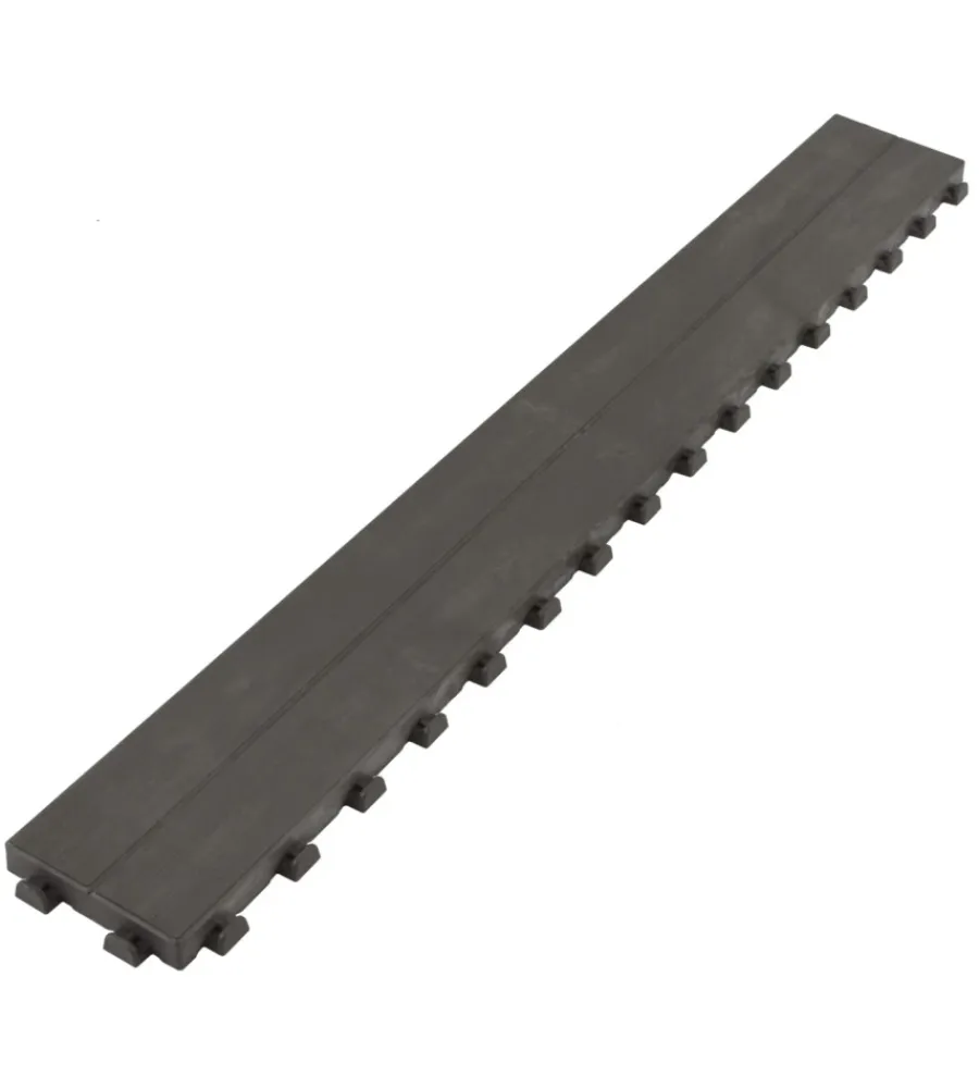 ArtPlast Fontane, Decorazioni E Pavimentazioni|Piastrella da esterno a doga effetto legno marrone - 118x14,5x2,5 cm.