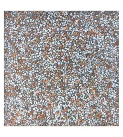 Fontane, Decorazioni E Pavimentazioni|Piastrella da esterno in cemento ghiaino bianco/rosso 40x40x3,5 cm