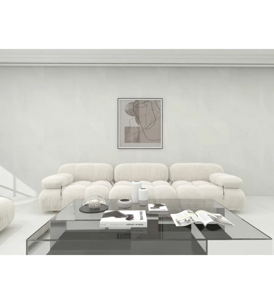 Rivestimento Murale-Kimono Piastrella muro spc 3 mm marmo bianco bern 2,506 mq, 3x457x914 mm -
