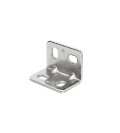 Sistemi Di Fissaggio- Piastrina di giunzione ad angolo asolata 20 x 20 spessore 2 mm. - 4 pz.