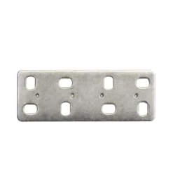Sistemi Di Fissaggio|Piastrina di giunzione dritta asolata 60 x 30 spessore 2 mm. - 4 pz.