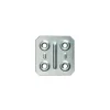 Ferramenta Per Mobili E Infissi- Piastrina di giunzione in acciaio zincato 40 x 40 mm.