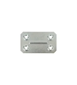 Best Piastrina di giunzione in acciaio zincato 40 x 67 mm. Ferramenta Per Mobili E Infissi