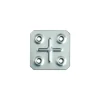 New Piastrina quadrata 45 x 45 spessore 1 mm. - 4 pz. Sistemi Di Fissaggio