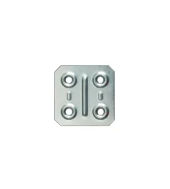 Ferramenta Per Mobili E Infissi- Piastrine di giunzione - 50 x 40 mm. - zincato - 4 pz.