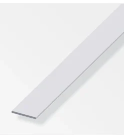 Piatto alluminio argento 20 x 2 -  2 metri. Ferramenta Per Mobili E Infissi